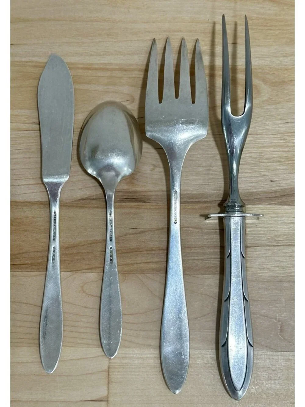 56pc Nobility Plate Pattern Reverie by Oneida Silverplate Serving Flatware Lot